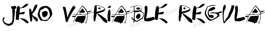 Jeko Variable Regula字体转换